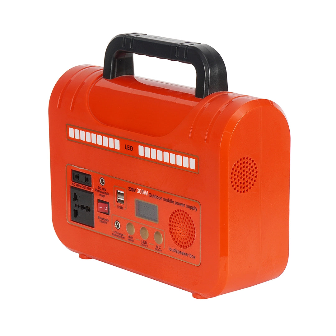 300W_Solar_Portable_Storage_Mobile_Outdoor_Power_12.8V_35A_448Wh_orange_type