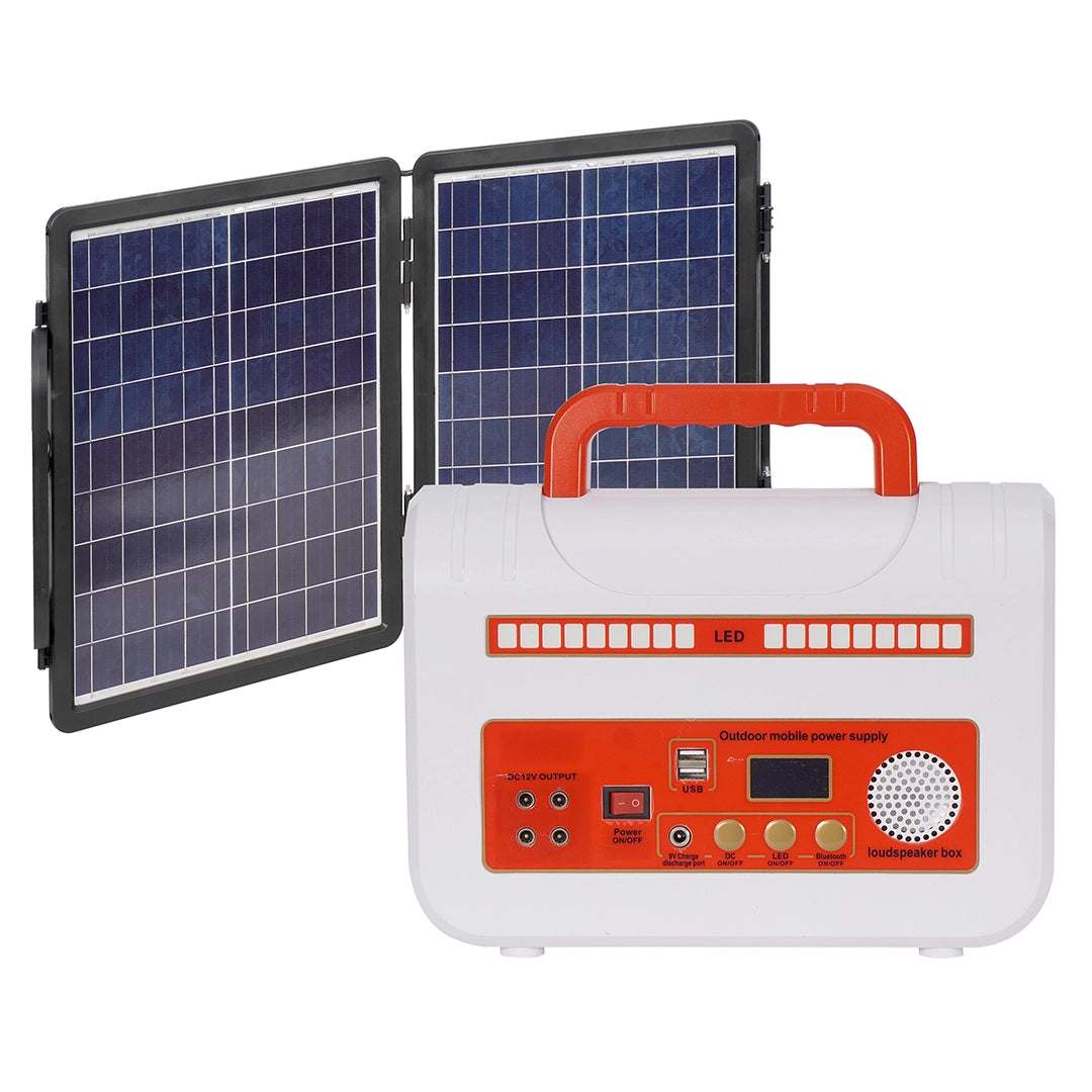 300W_Solar_Portable_Storage_Mobile_Outdoor_Power_12.8V_35A_448Wh_white_type_with_2pcs_Photovoltaic_panels