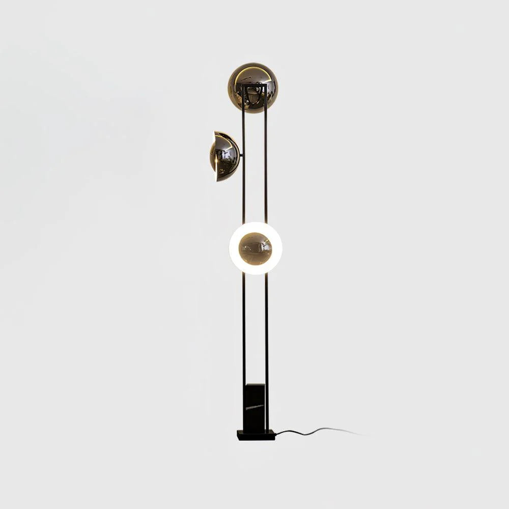 3 Lights Black Pearl Floor Lamp 12