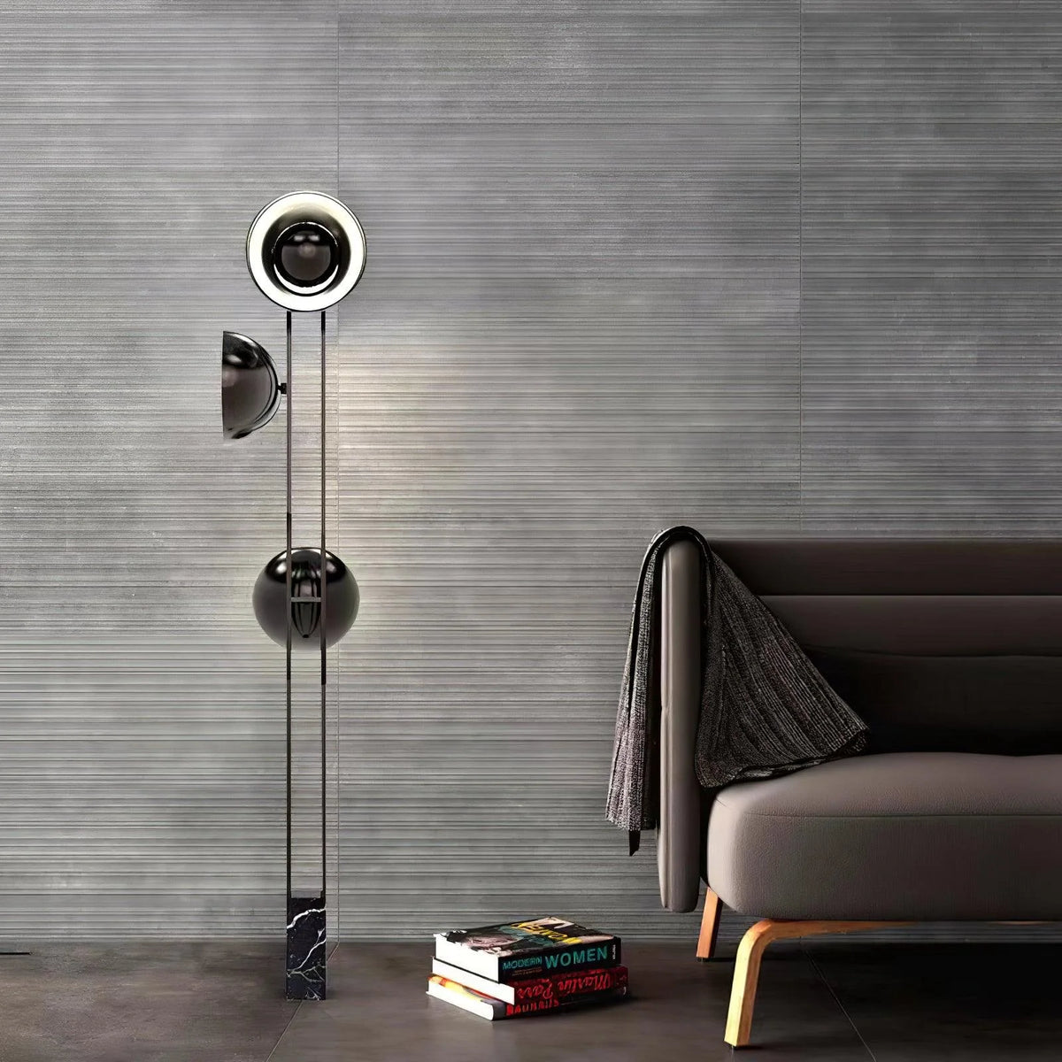 3 Lights Black Pearl Floor Lamp 13