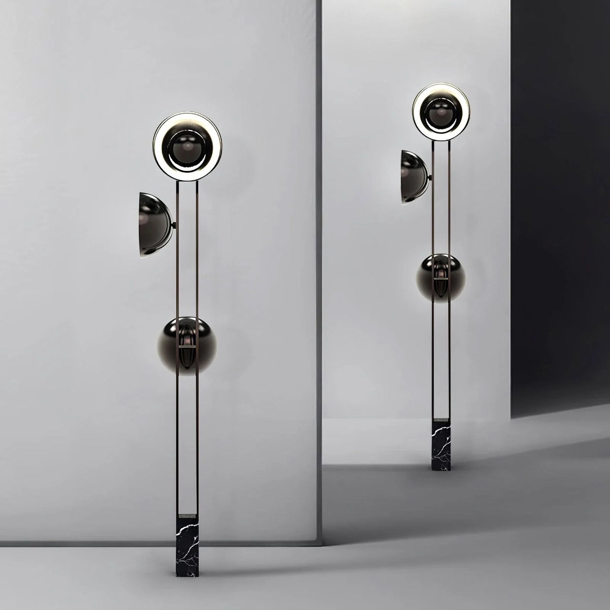 3 Lights Black Pearl Floor Lamp 34