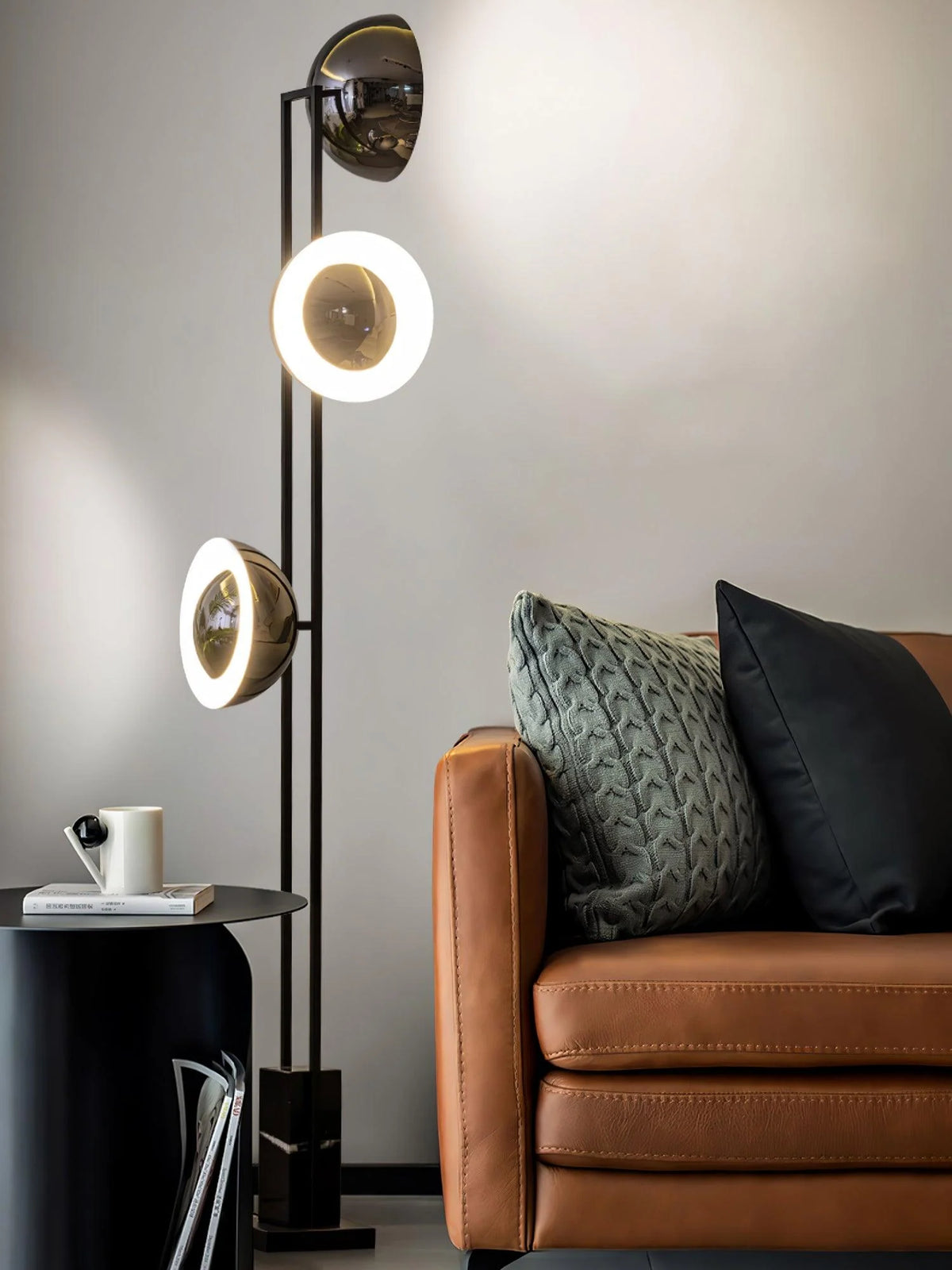 3 Lights Black Pearl Floor Lamp 7