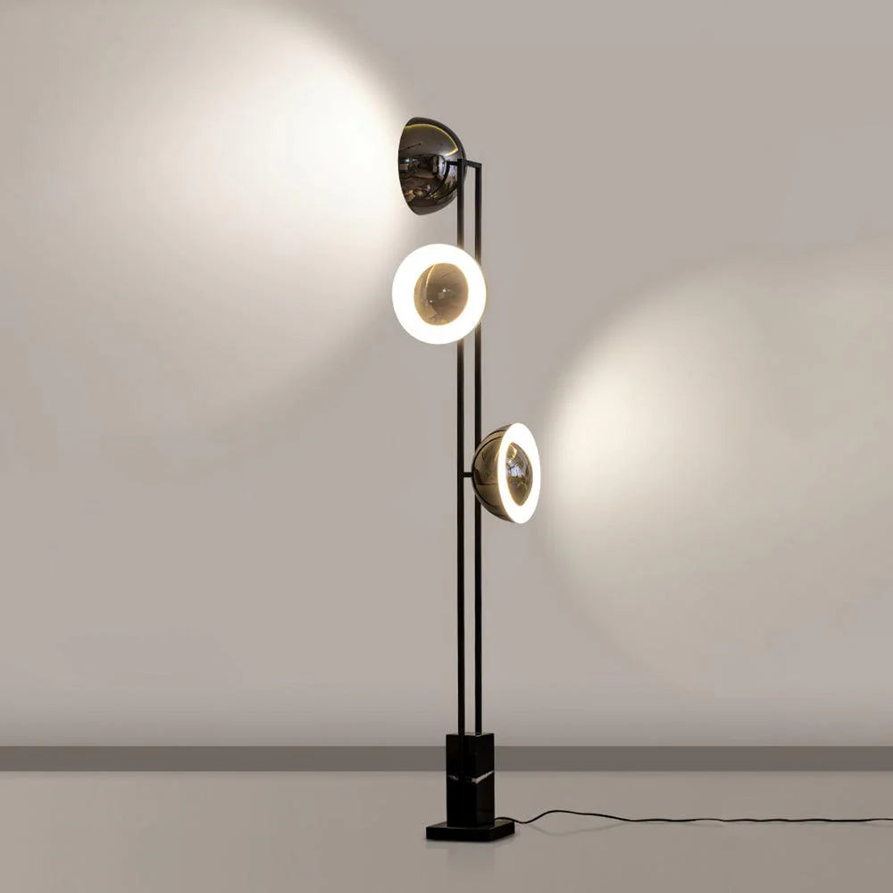 3 Lights Black Pearl Floor Lamp 9