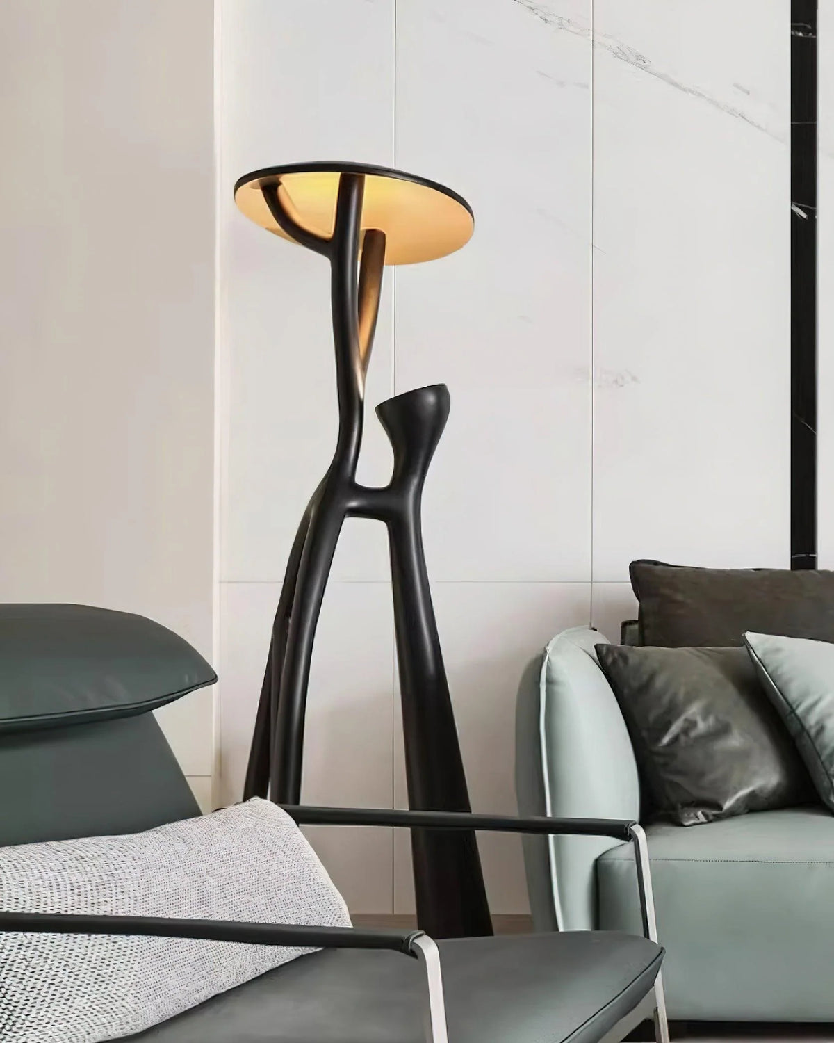 Trendy Lighting: Artistic branch floor lamp suits modern, industrial, or minimalist interiors.