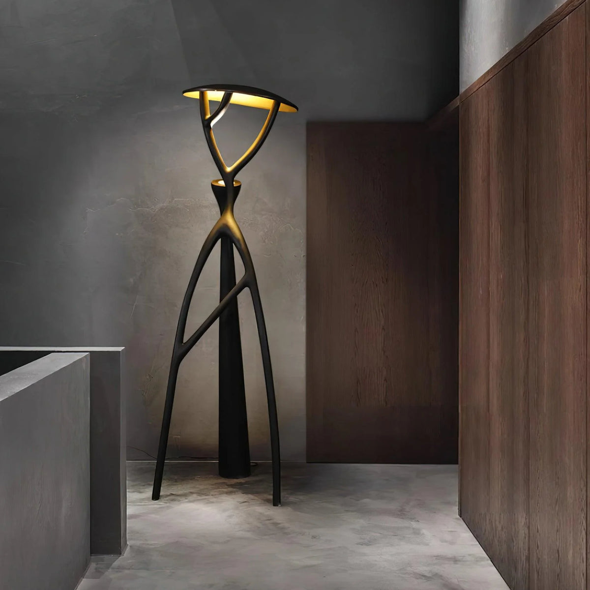 Trendy Floor Lamp: Artistic branch-style structure lights up living rooms with modern appeal.