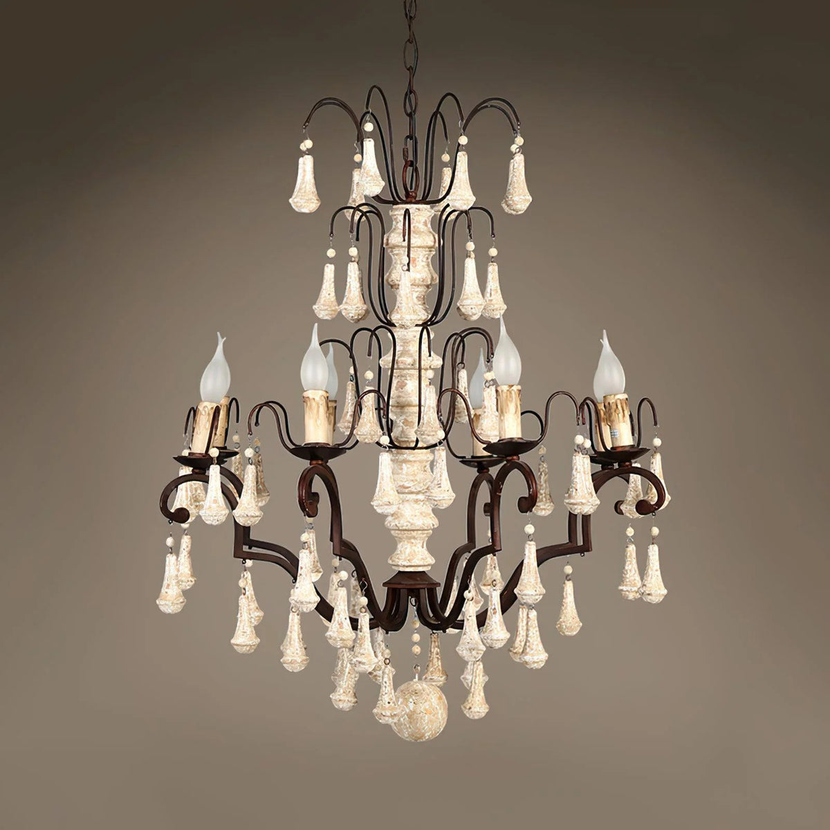 American Vintage Candle Chandelier 10