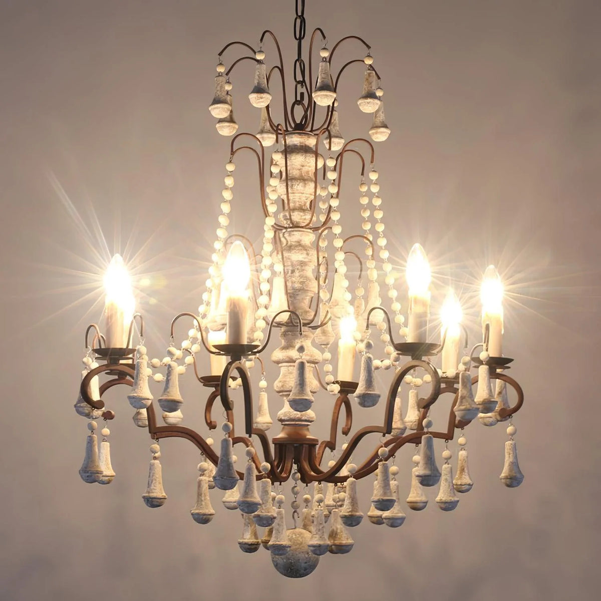American Vintage Candle Chandelier 3