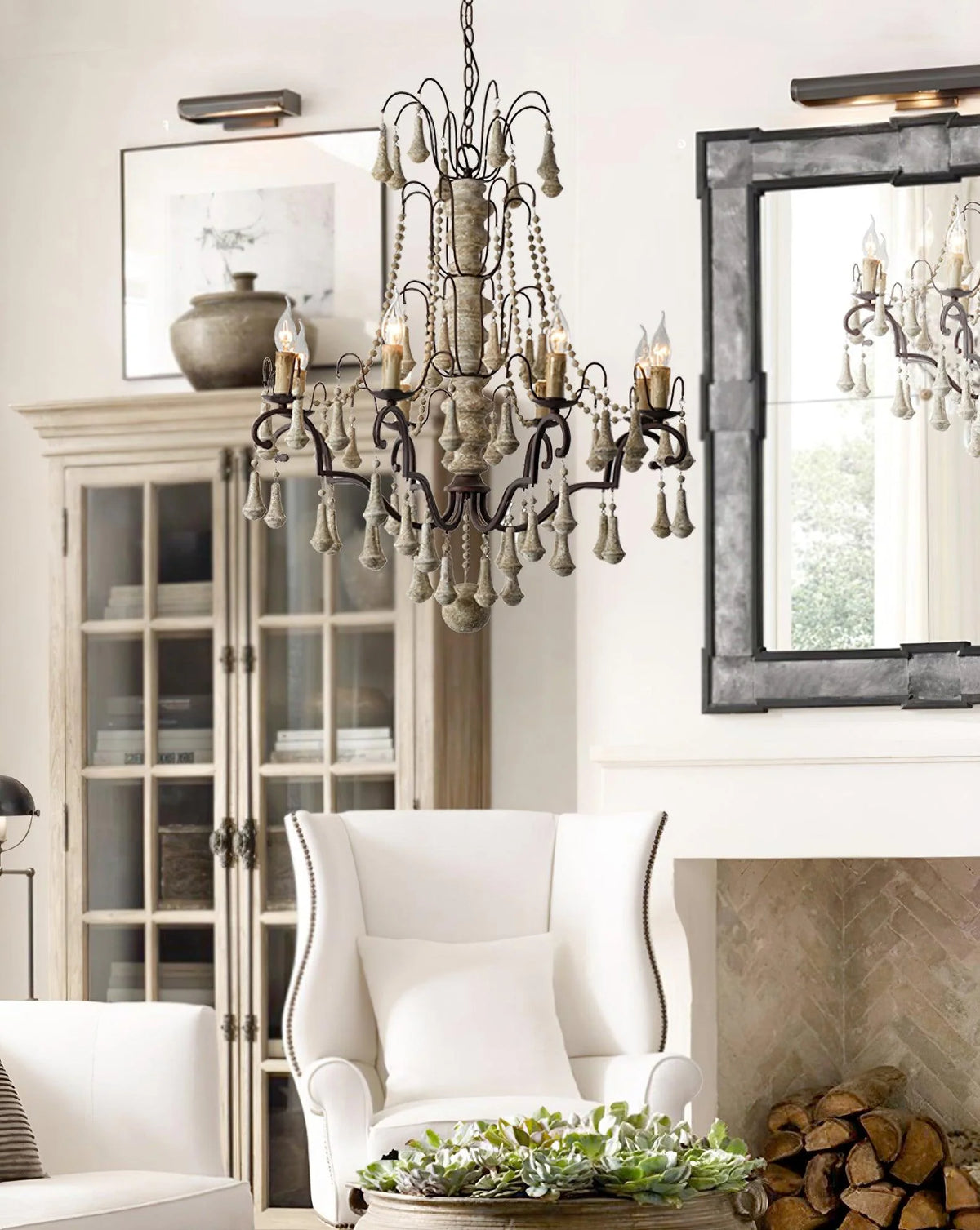 American Vintage Candle Chandelier 5