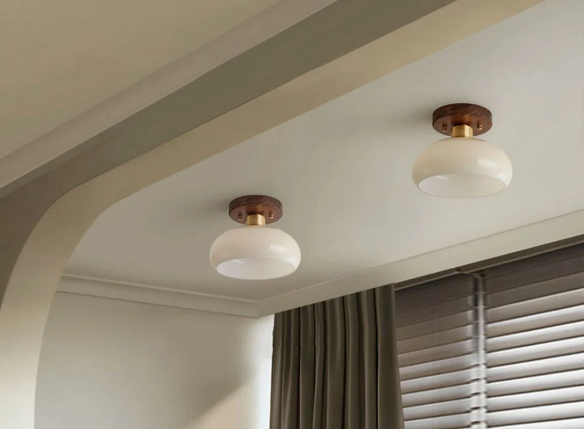 Stylish ceiling piece marries form and function, brightening spaces with charm.