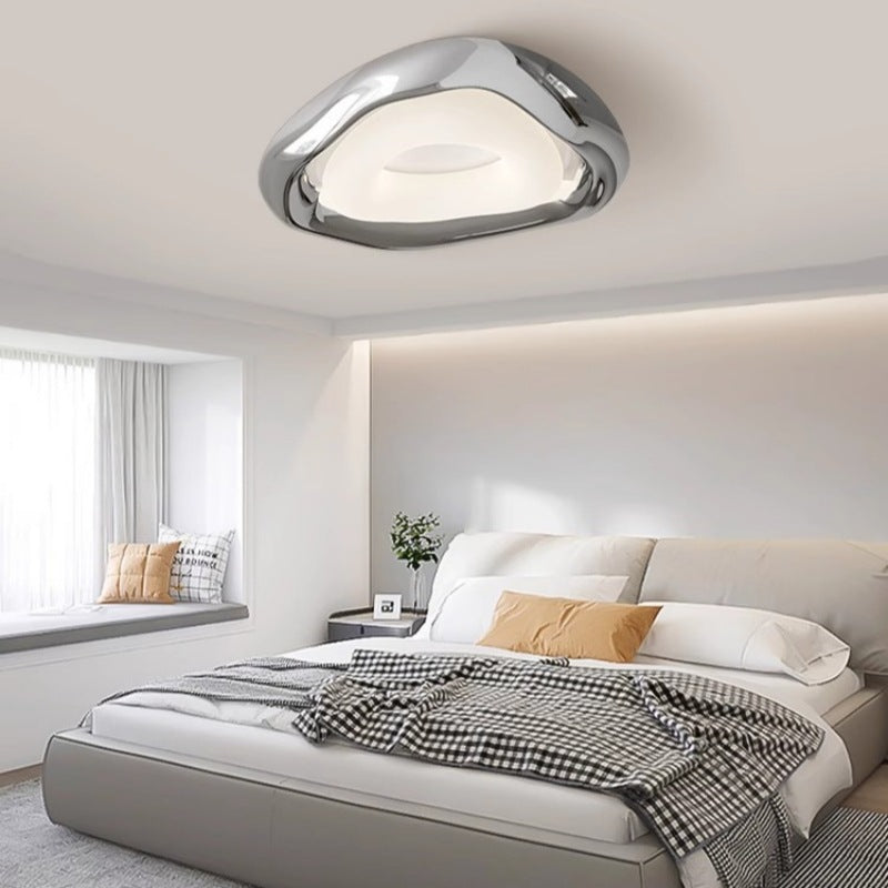 Unique ceiling light: sculptural design adds visual interest to living spaces.