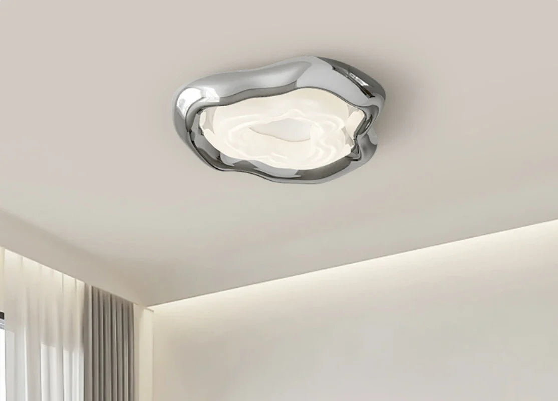 Chic fixture: organic design brings modern flair to any room’s ceiling.
