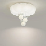 Cloud Bubble Ceiling Lamp has a light and undulating edge, as soft as cotton candy, emitting a cool halo.