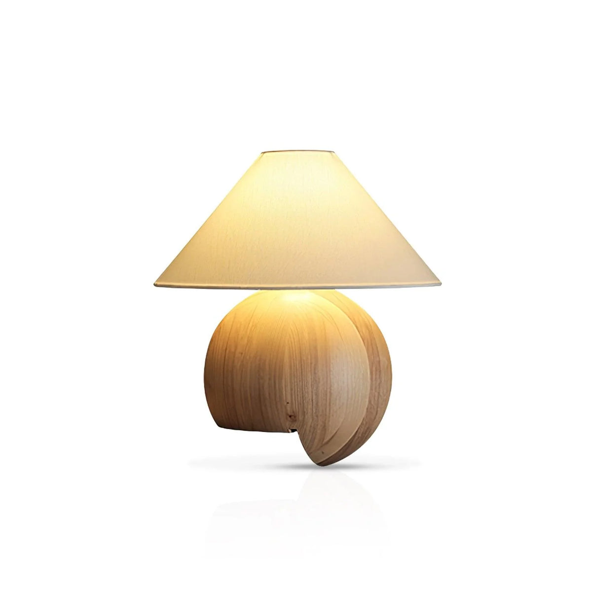 Corner Log Table Lamp 19