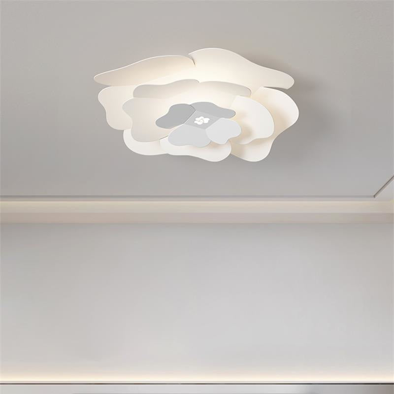 Lotus Ceiling Lamp is the main light, standing alone on the ceiling