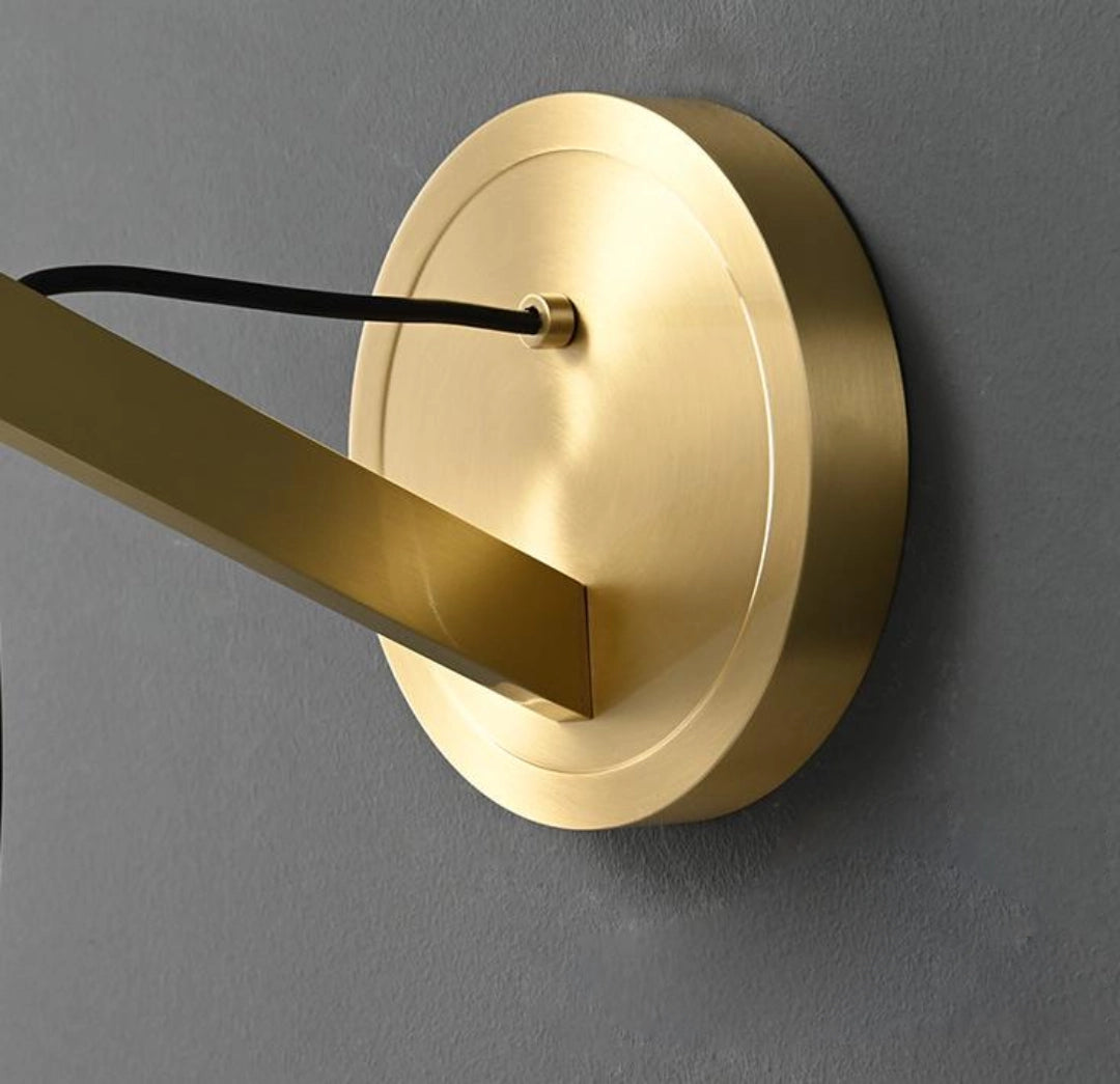 Detail of Embers Wall Lamp all-copper ceiling plate