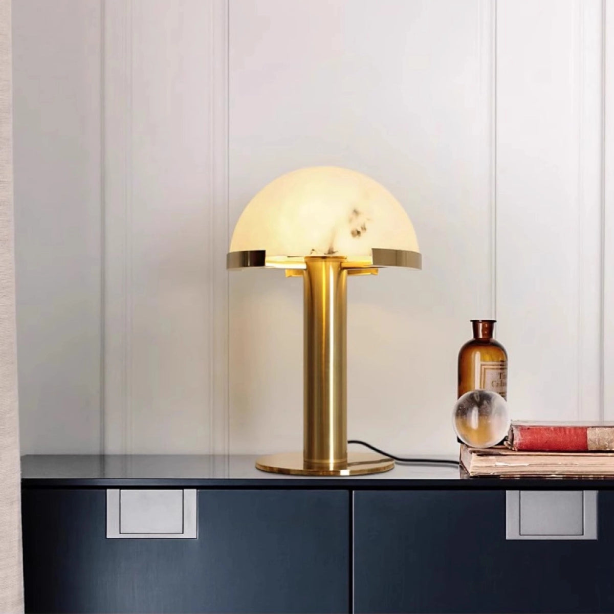 Dome Alabaster Table Lamp 1