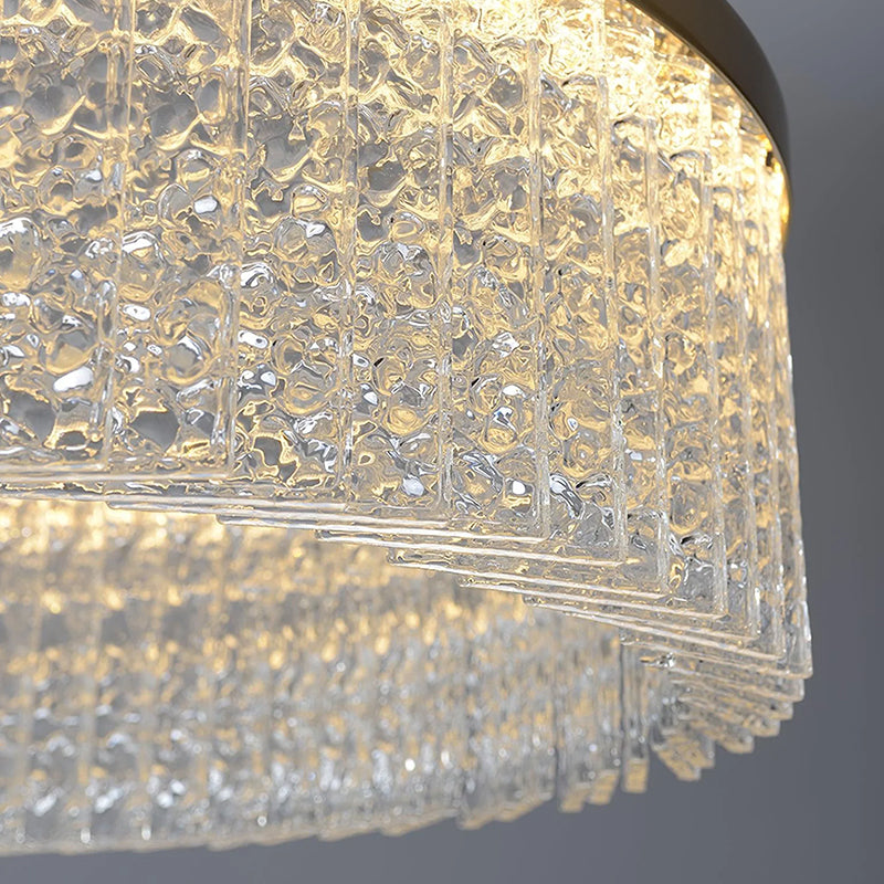 Detail of the Elegant Crystal Chandelie sparkling crystal tile