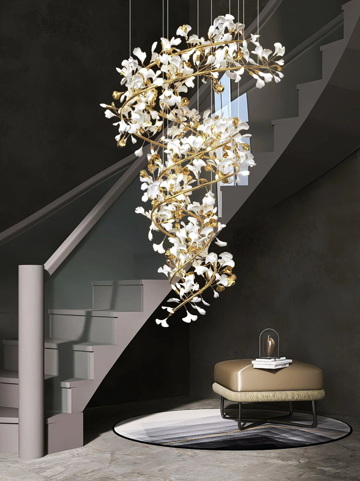 Flower Ginkgo Chandelier 3
