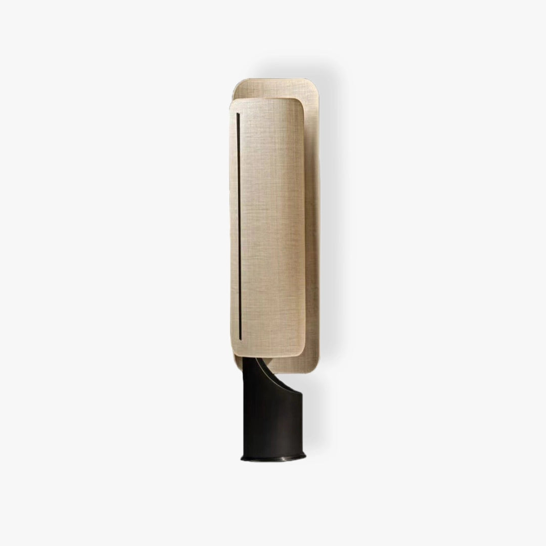 Ibiza Floor Lamp: Combines a cloth lampshade with a metal base, infusing minimalist elegance into your space.
