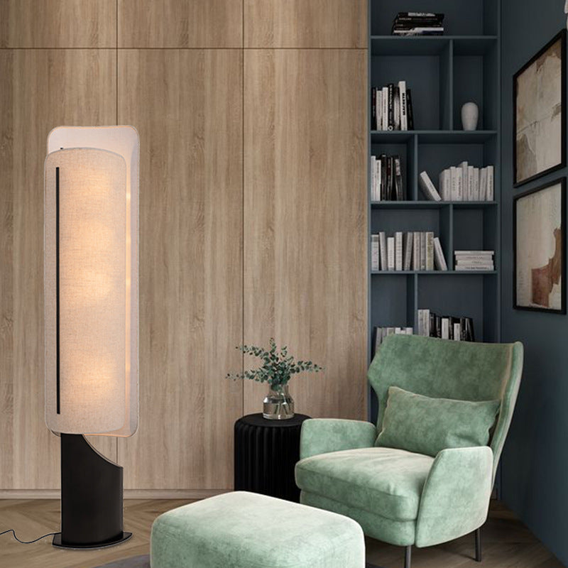 Nordic-inspired Ibiza Floor Lamp: Made with cloth + metal, bringing warm illumination to your living area.