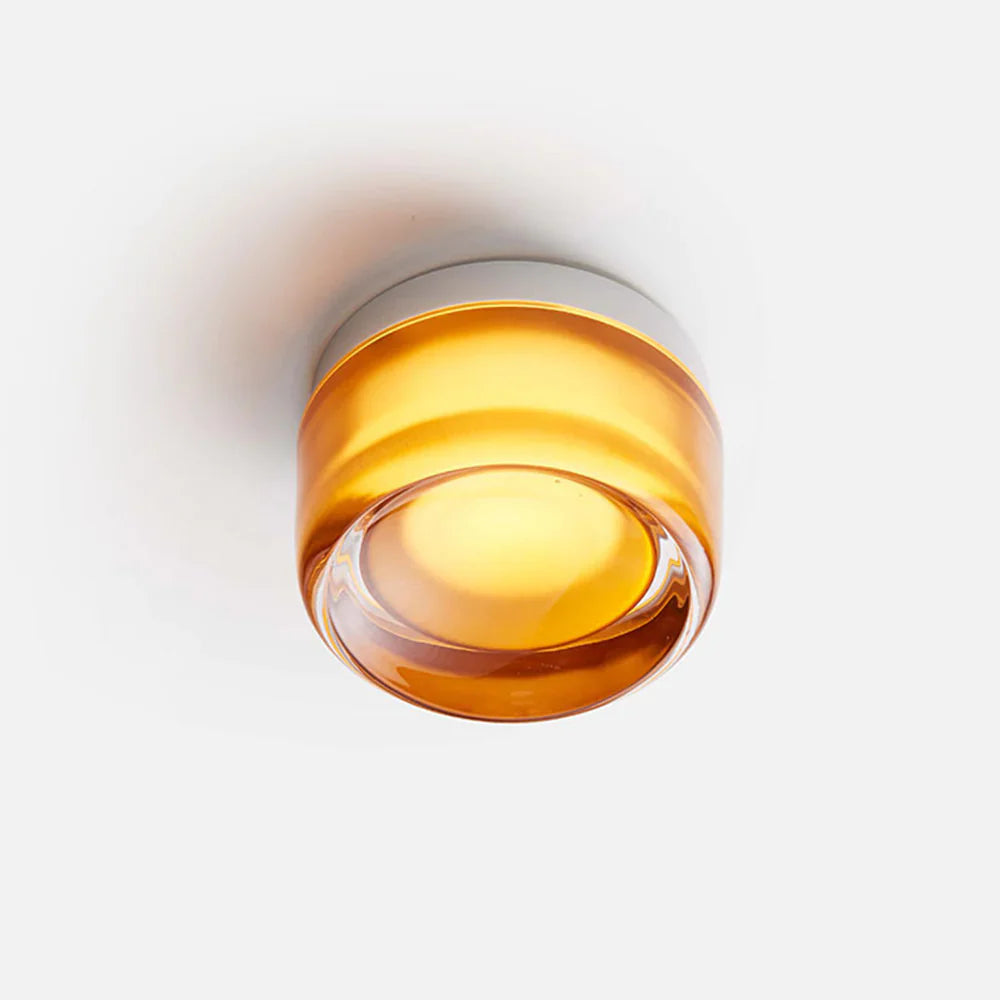 dimple wall lamp with amber