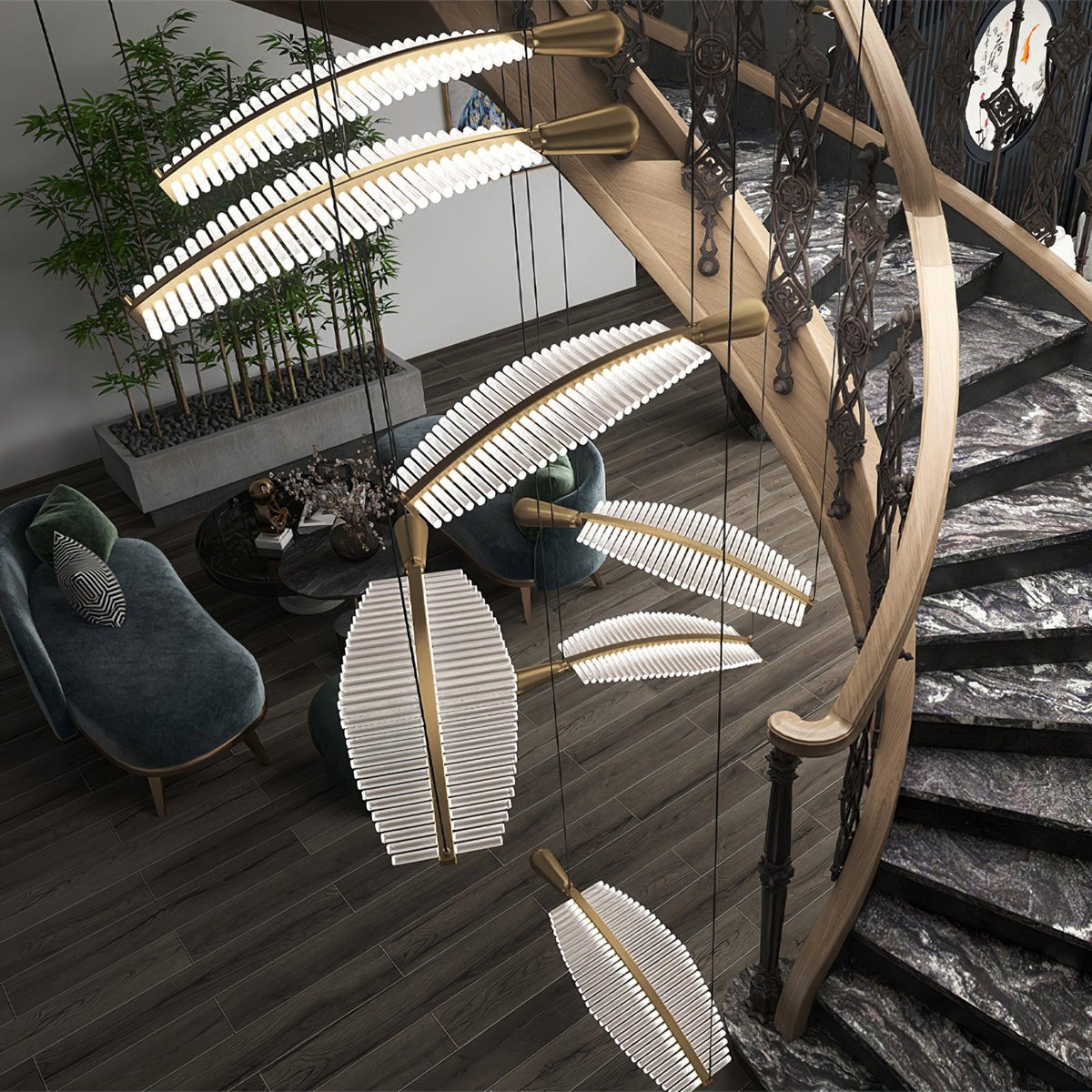 Lobby_Large_Leaf_Chandelier_1