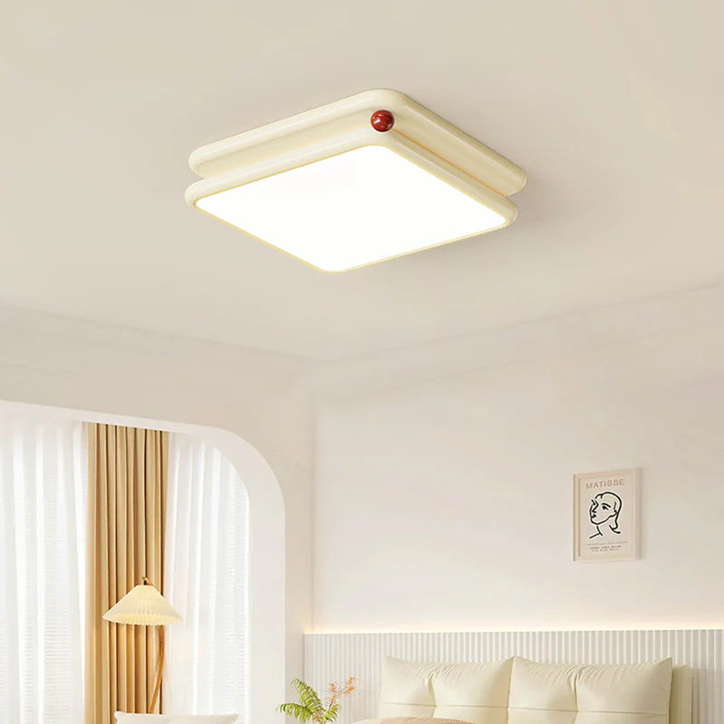 Crafted in a gentle cream tone, this ceiling light embodies Nordic minimalism, casting a warm glow that elevates any room’s inviting atmosphere.