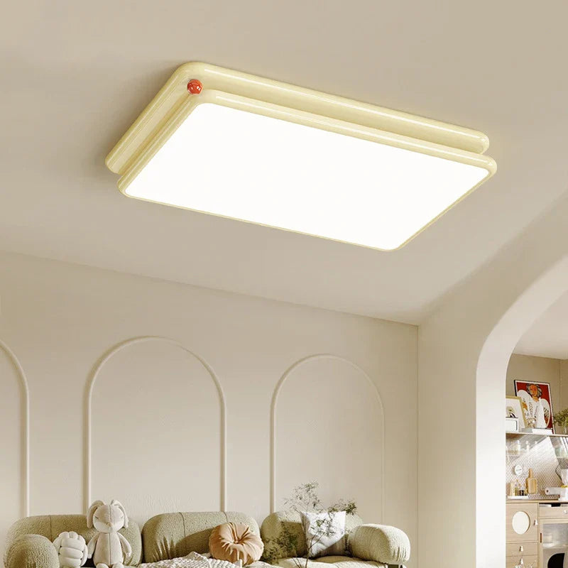 Designed with Nordic charm, the cream ceiling light uses its smooth color palette to create a serene, stylish ambiance in living spaces.