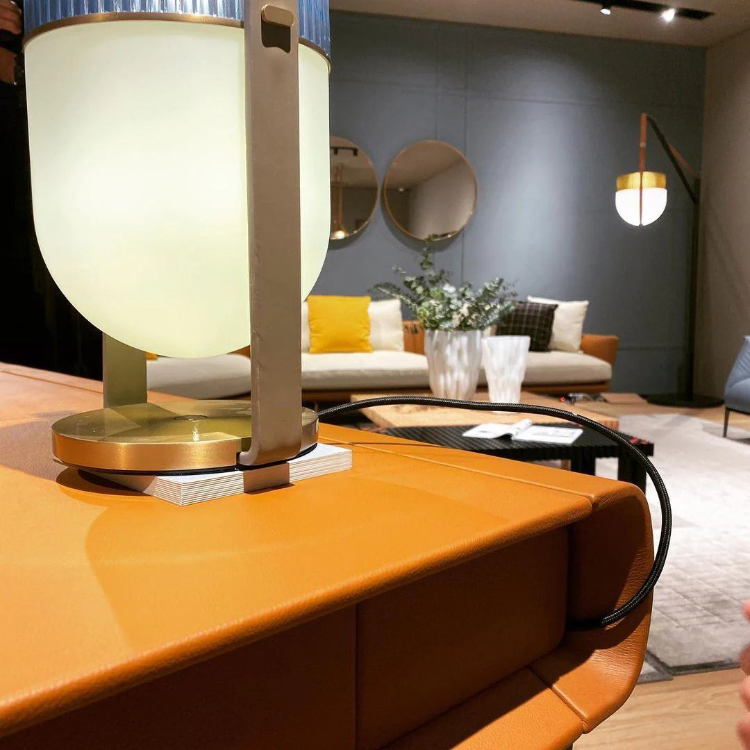Beautiful Nordic hand lamp: portable, glass - featured, adds charm to living spaces.