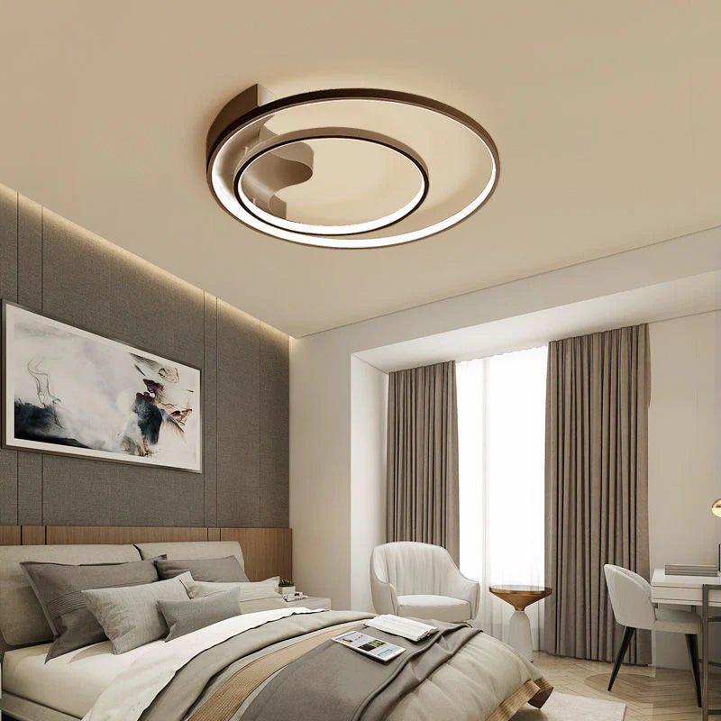 Decorative spiral ceiling fixture—an artistic statement piece to elevate room decor.