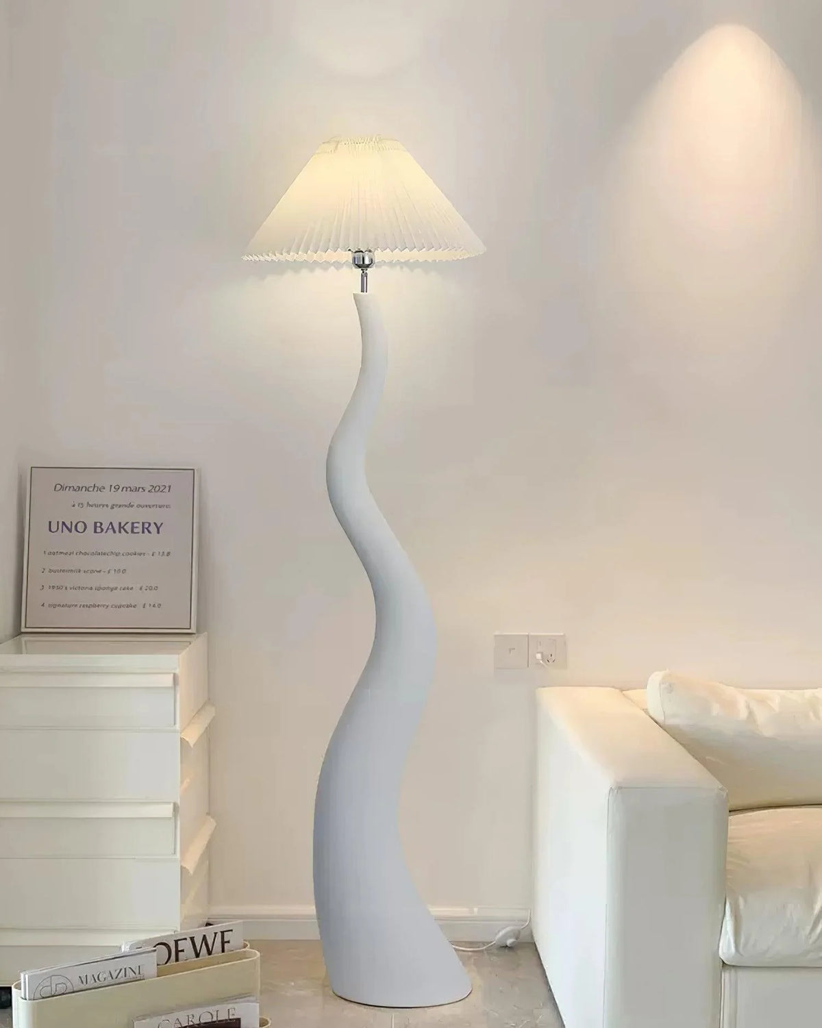 Nordic Twist Pleated Floor Lamp 11