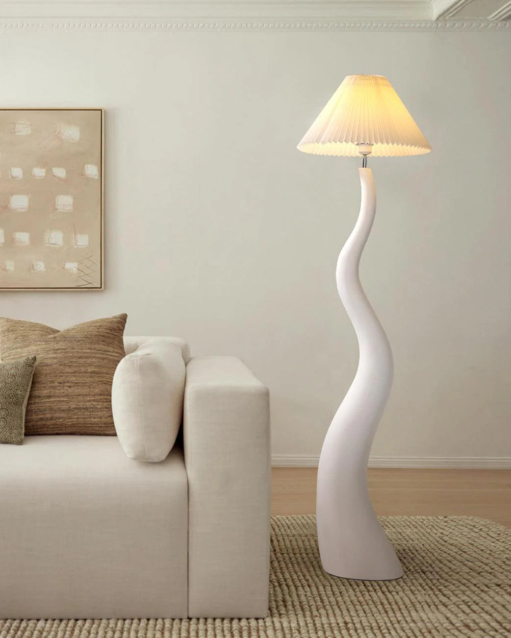 Nordic Twist Pleated Floor Lamp 15