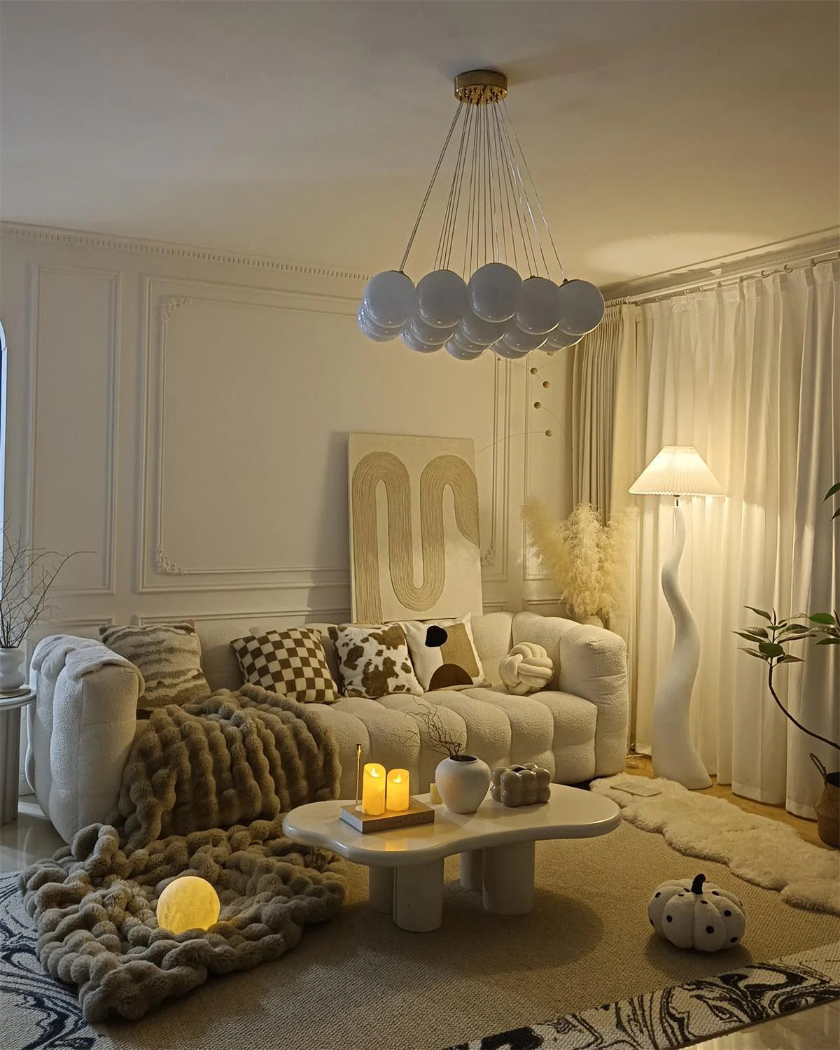 Nordic Twist Pleated Floor Lamp 17