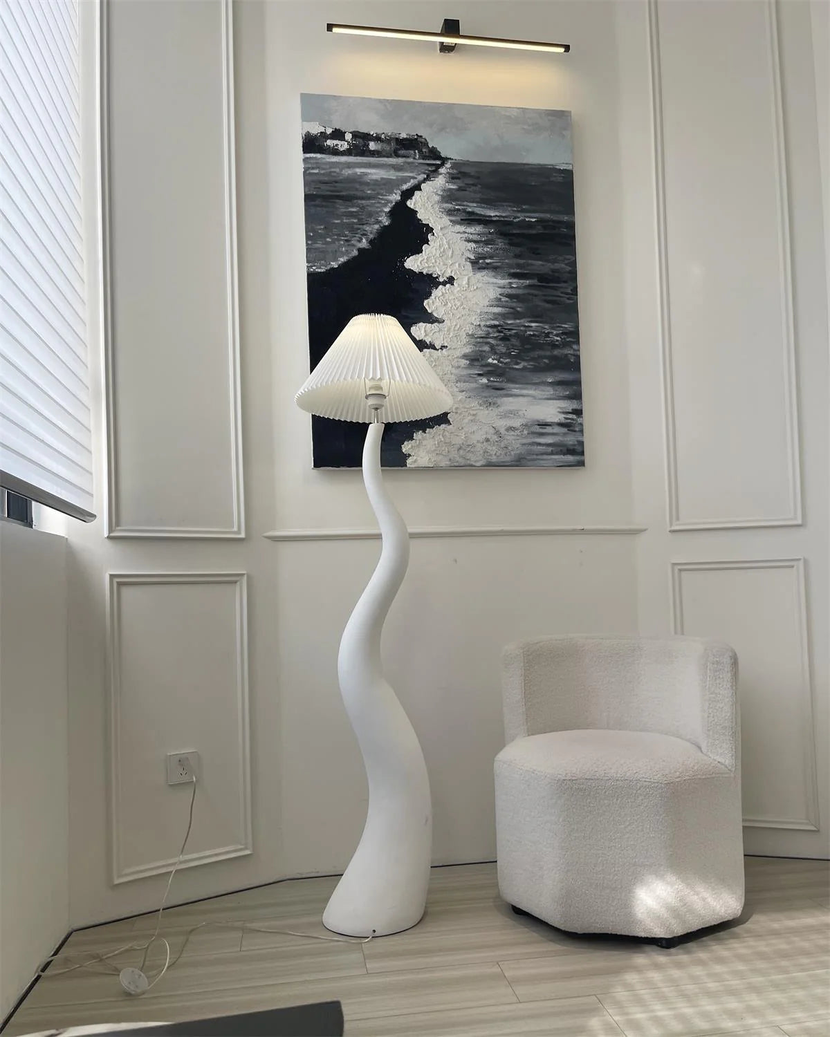 Nordic Twist Pleated Floor Lamp 22