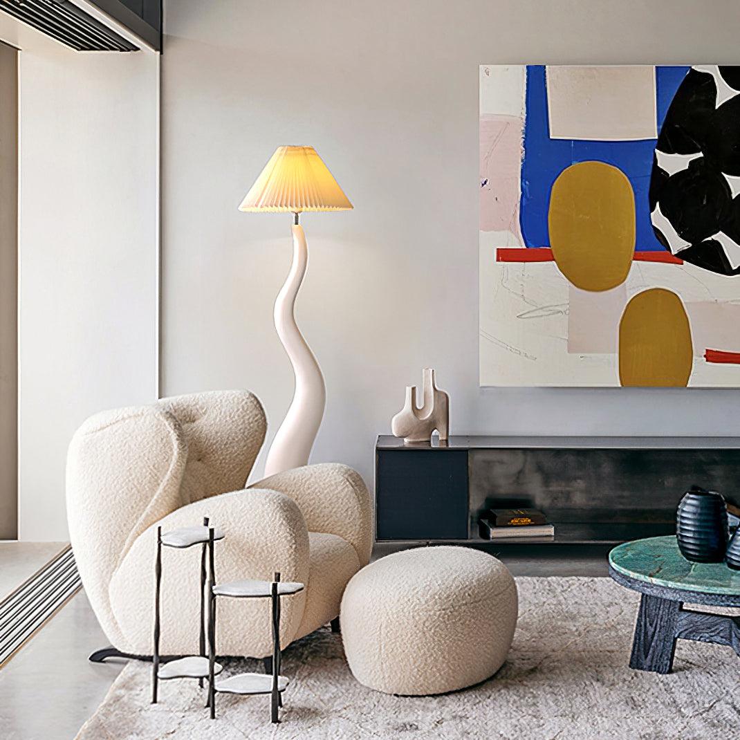 Nordic Twist Pleated Floor Lamp 5