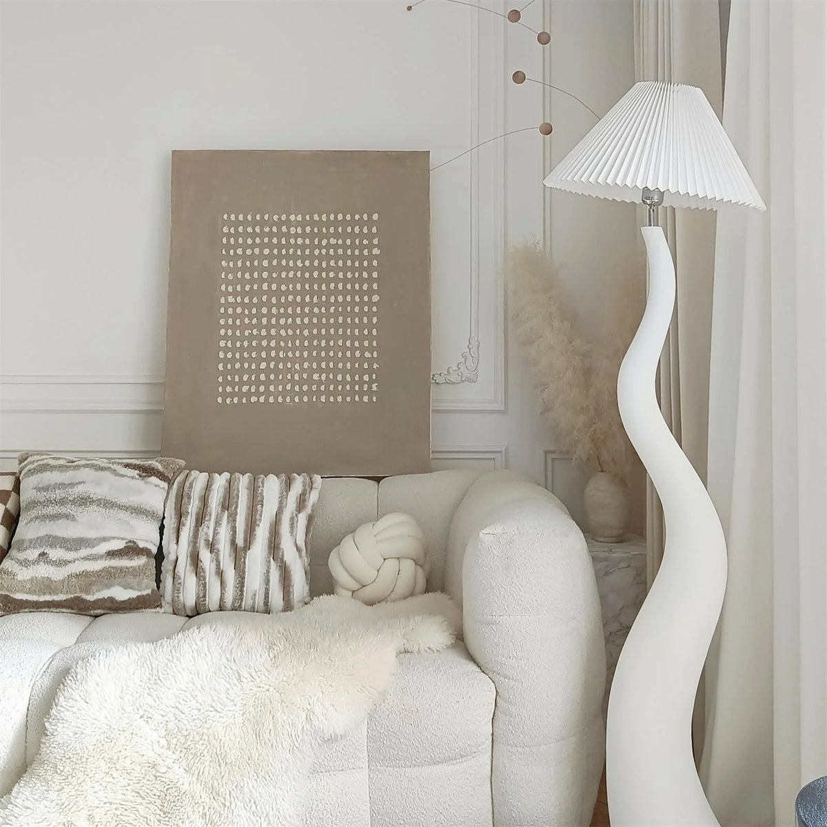 Nordic Twist Pleated Floor Lamp 6