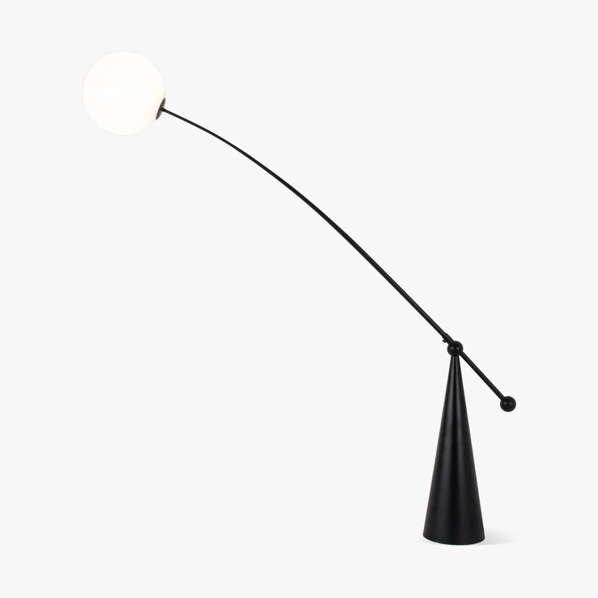 Opal Arc Floor Lamp 1