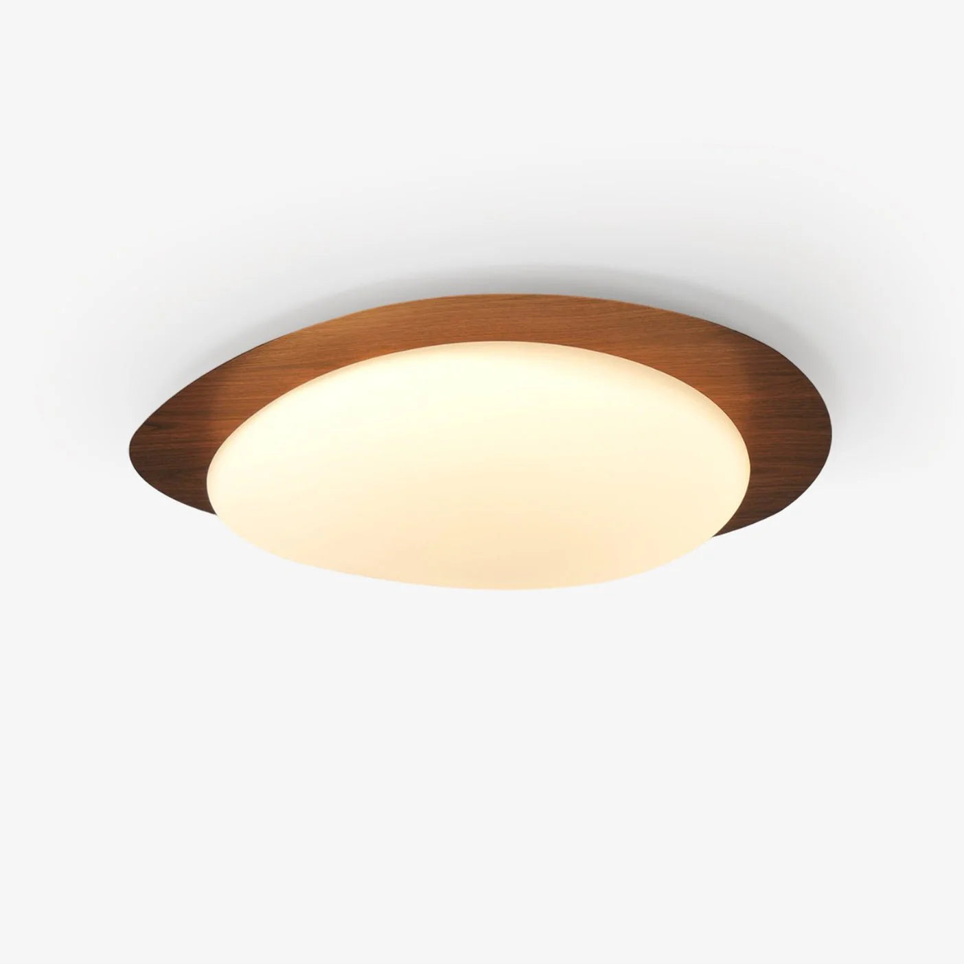 Pebble Walnut Ceiling Light 1