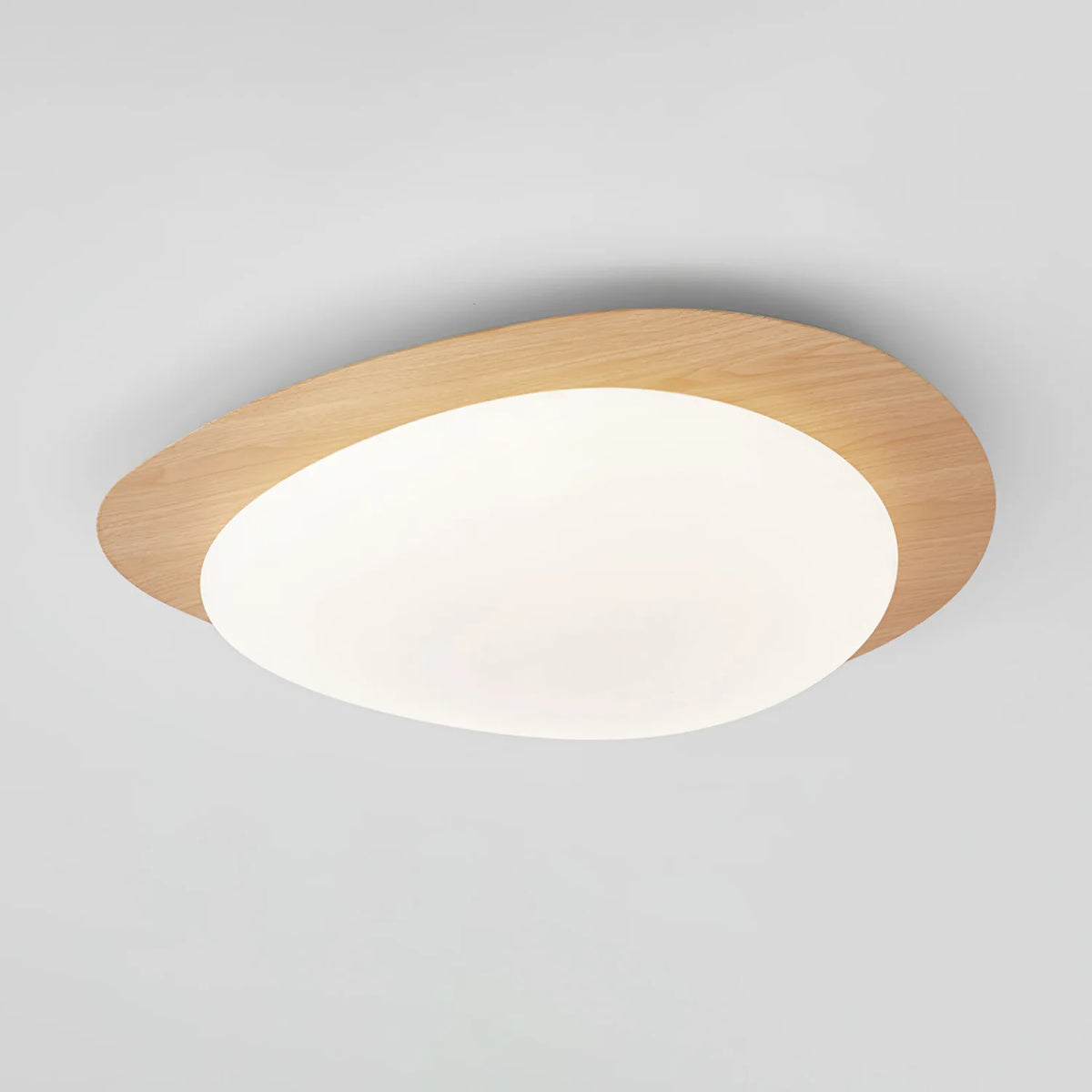 Pebble Walnut Ceiling Light 13