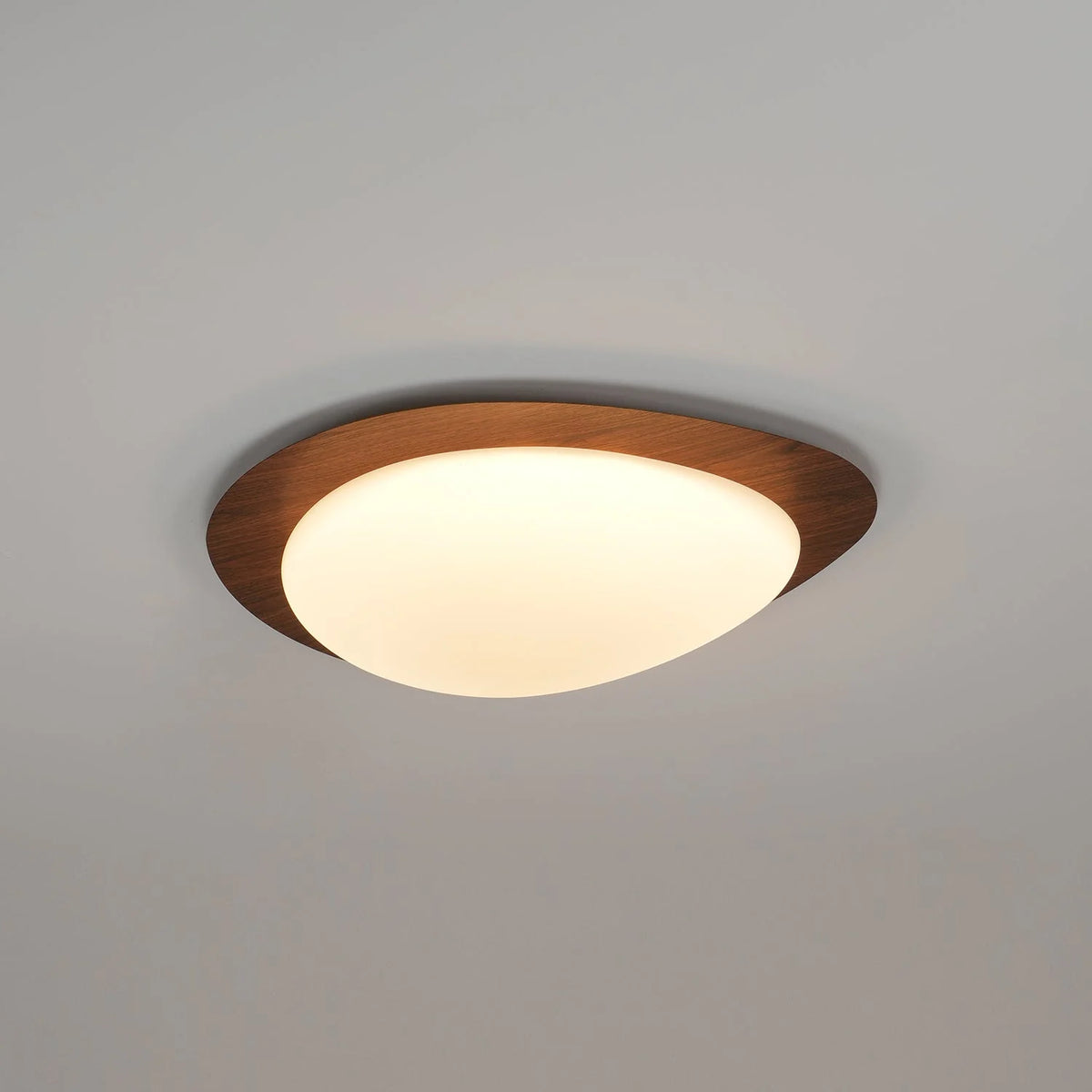 Pebble Walnut Ceiling Light 19
