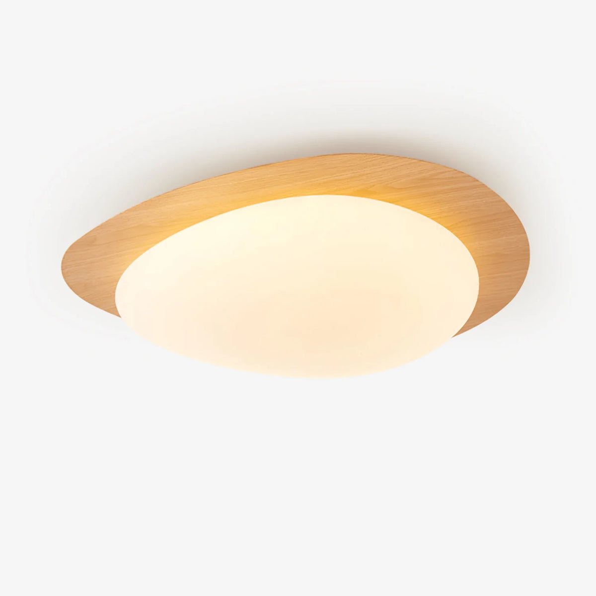 Pebble Walnut Ceiling Light 25