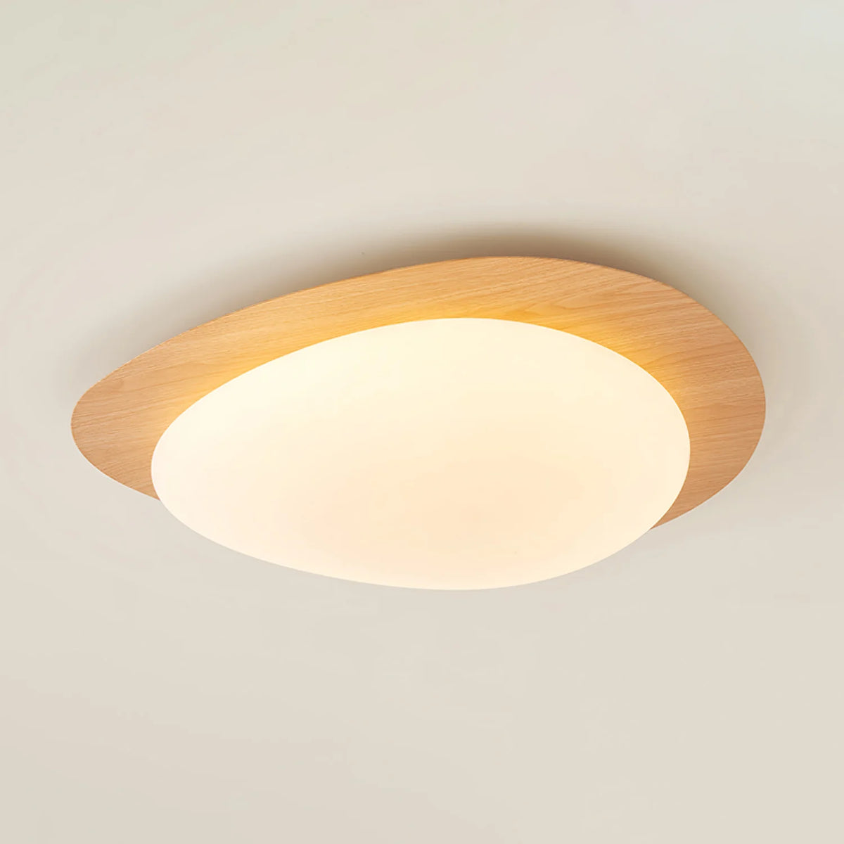 Pebble Walnut Ceiling Light 26