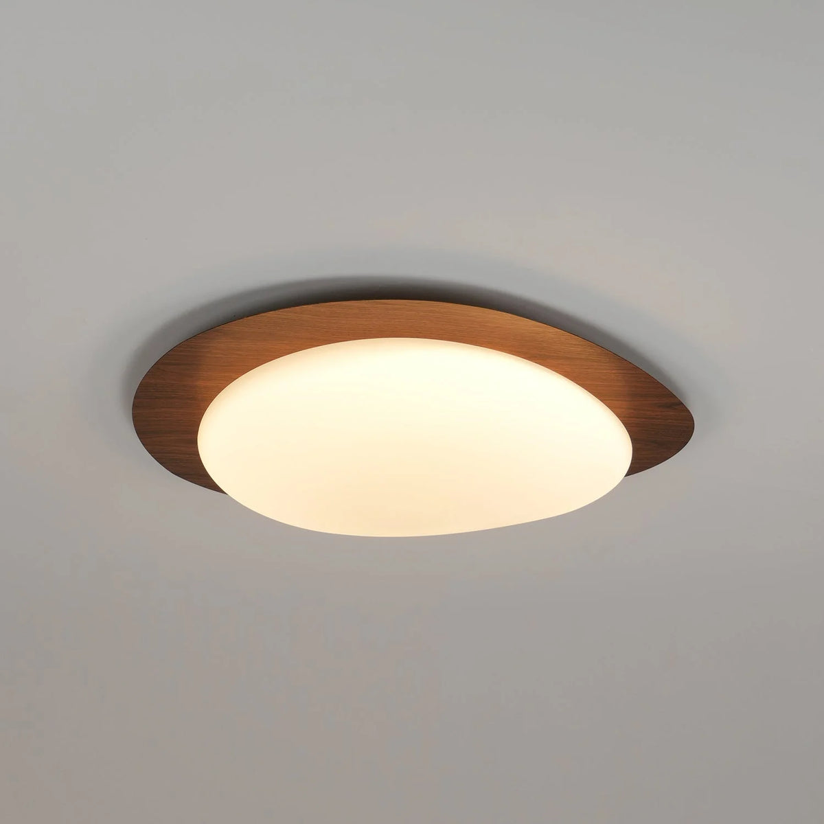 Pebble Walnut Ceiling Light 3