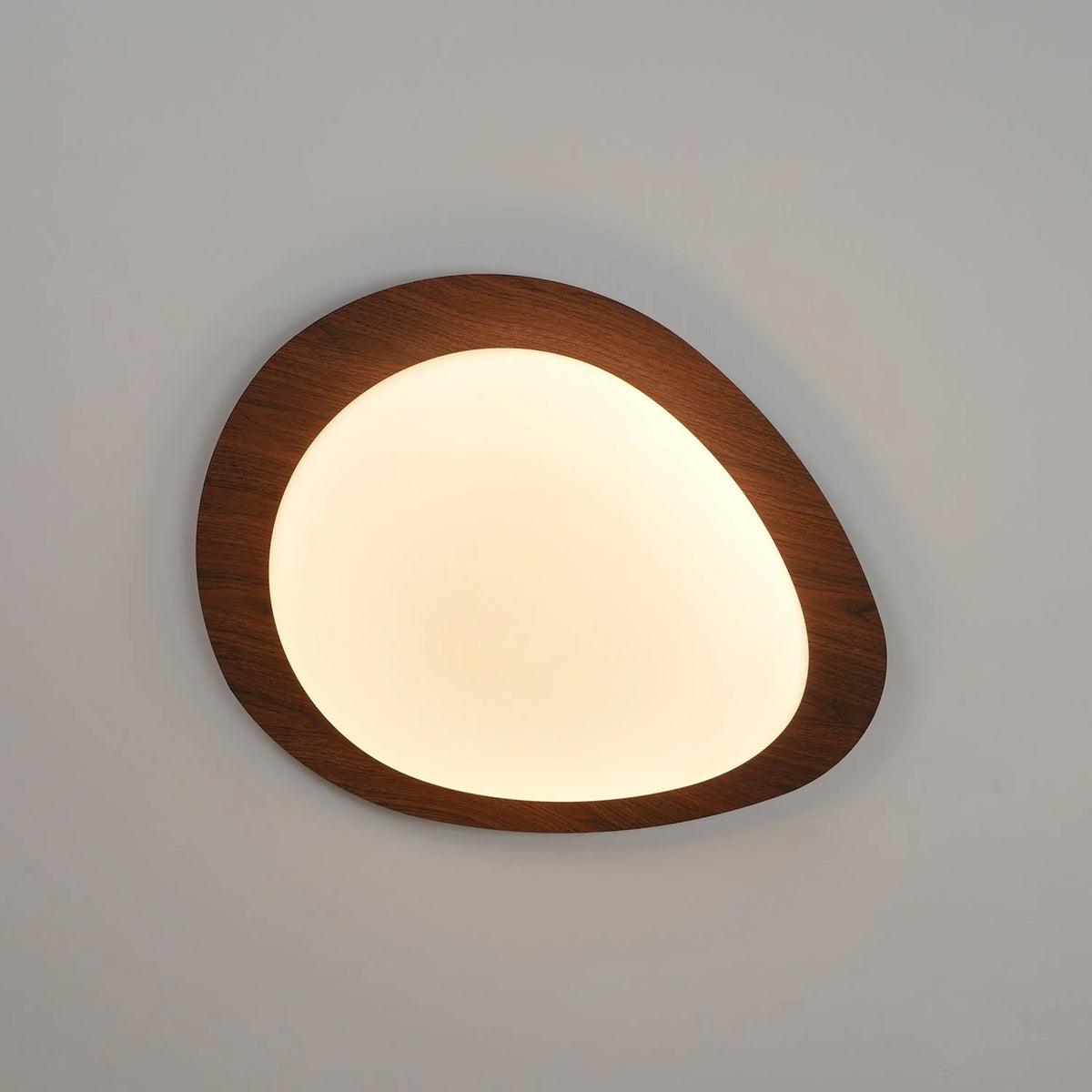 Pebble Walnut Ceiling Light 6