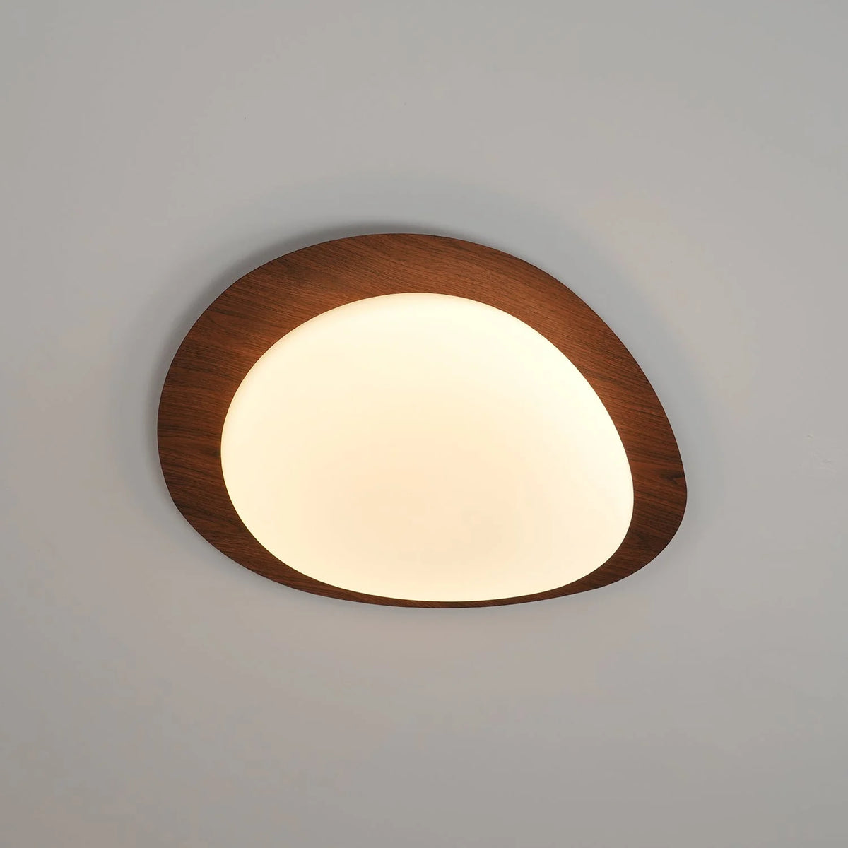 Pebble Walnut Ceiling Light 7