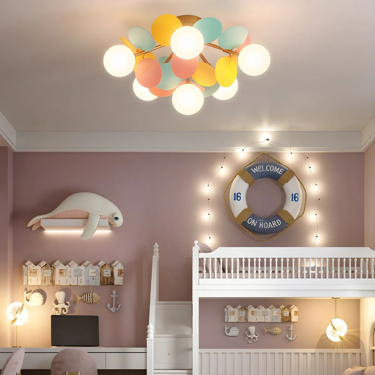 Round Macaron Ceiling Lamp 26
