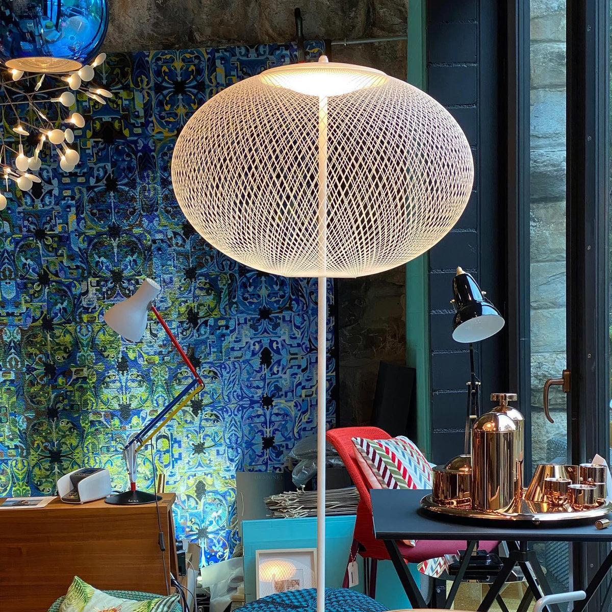 Spherical Mesh Floor Lamp 8