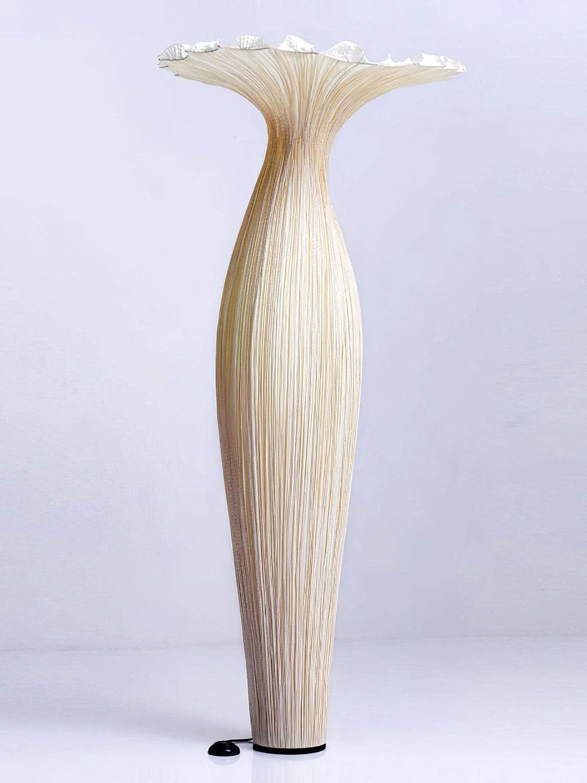 Front view of the Vase Floor Lamp with the light turned off against a white background