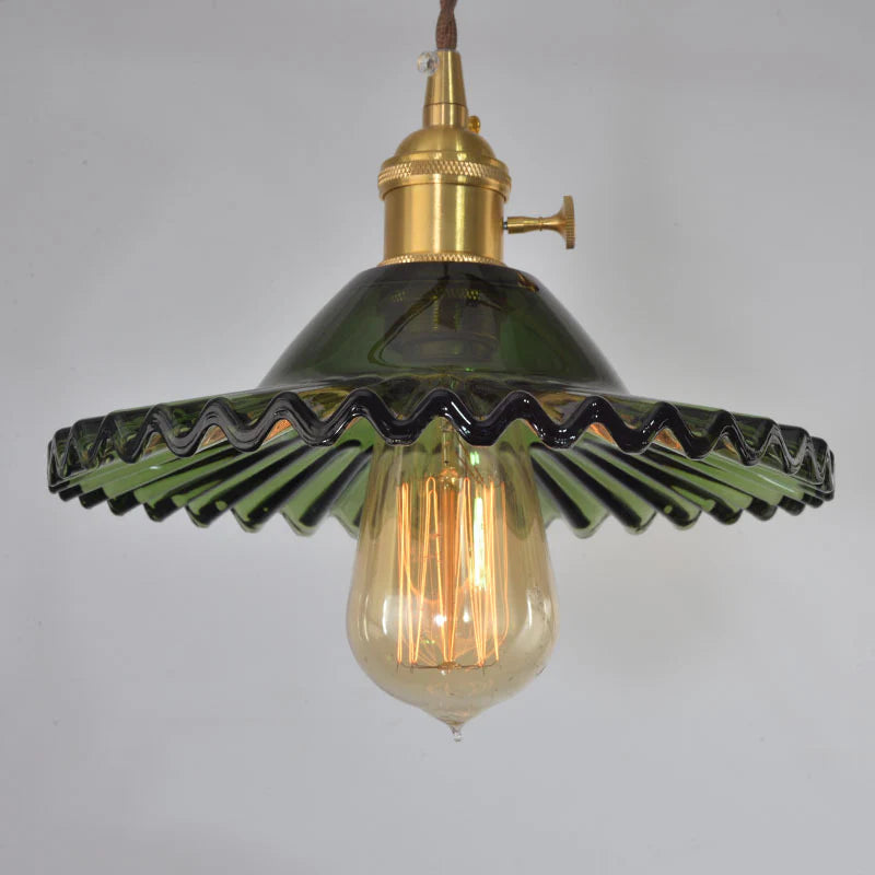 Vintage_Pleated_Glass_Pendant_Lamp_3
