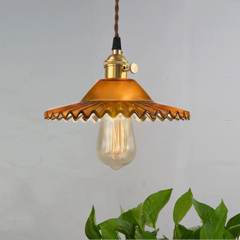 Vintage_Pleated_Glass_Pendant_Lamp_5